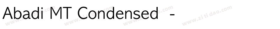 Abadi MT Condensed字体字体转换